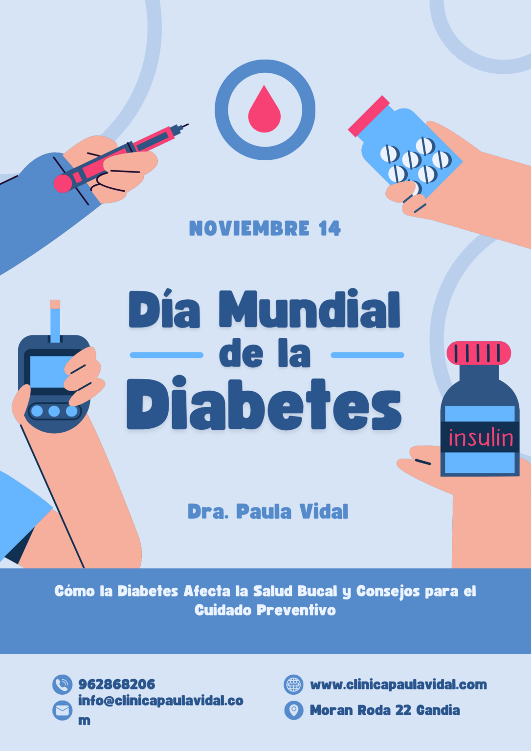 Día Mundial de la Diabetes: Cómo la Diabetes Afecta la Salud Bucal y Consejos para el Cuidado Preventivo